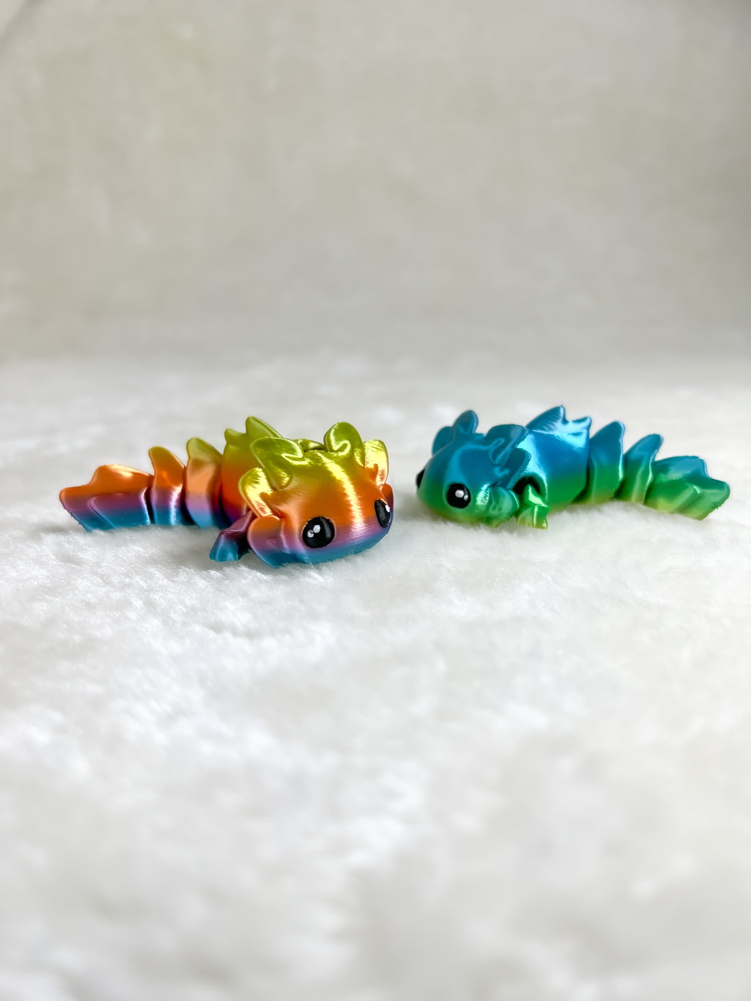Rainbow Axolotl Flexi | Mini Desk Buddies
