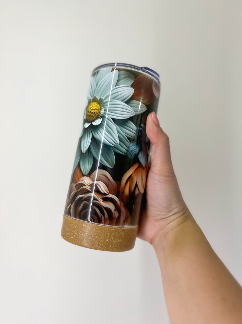 Floral Retro Tumbler