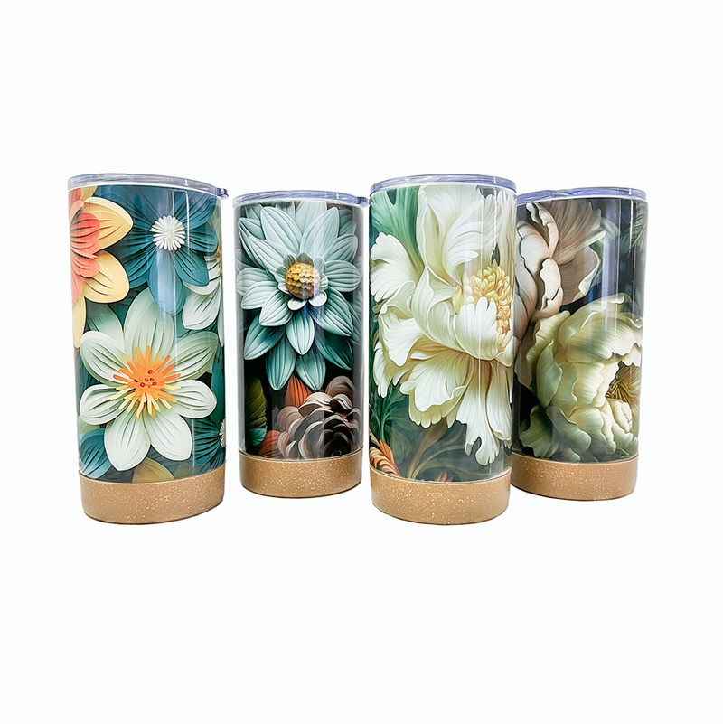 Floral Retro Tumbler