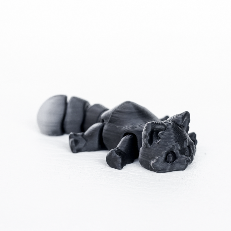 Monochrome Raccoon Flexi | Mini Desk Buddies