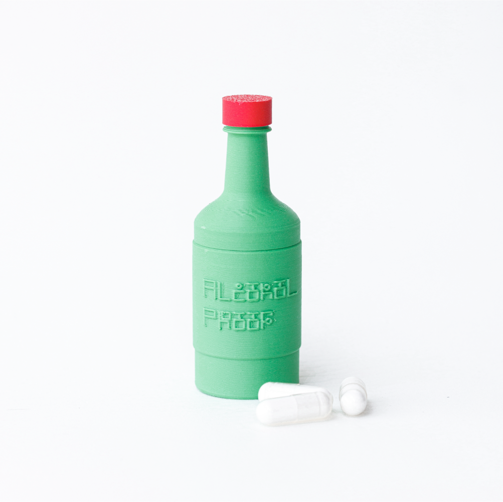 Soju Bottle (Antacid Asian Glow) Pill Container