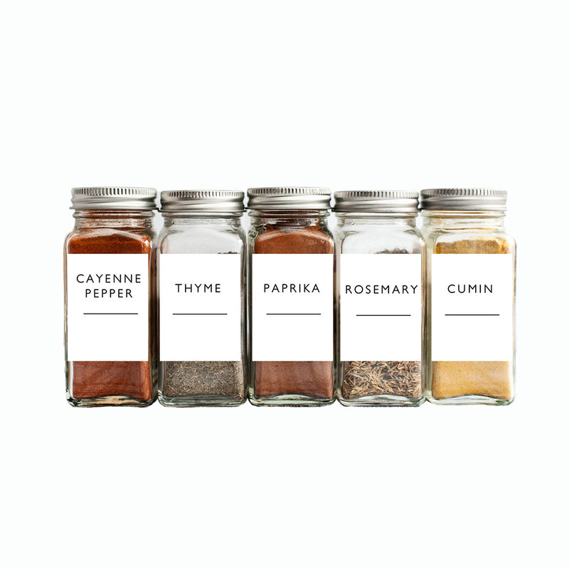 Minimalist Spice Label