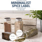 SPICE LABEL, SEASONING label, waterproof, oil-resistant, kitchen label, organization, cupboard, jar, container, spice rack, spice jar label